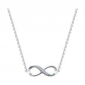 Серебряное колье SOKOLOV 94070660-91 с фианитом 94070660-91 фото