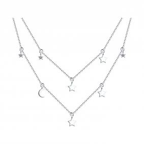 Серебряное колье SOKOLOV 94070678-91 с фианитом 94070678-91 фото