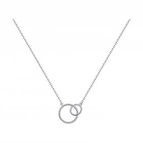 Серебряное колье SOKOLOV 94070679-91 с фианитом 94070679-91 фото