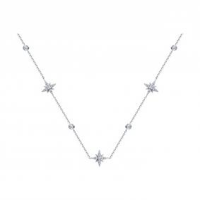 Серебряное колье SOKOLOV 94070686 с фианитом 94070686 фото