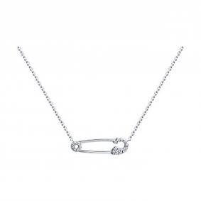 Серебряное колье SOKOLOV 94070694 с фианитом 94070694 фото