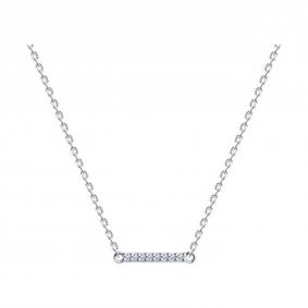 Серебряное колье SOKOLOV 94070699 с фианитом 94070699 фото