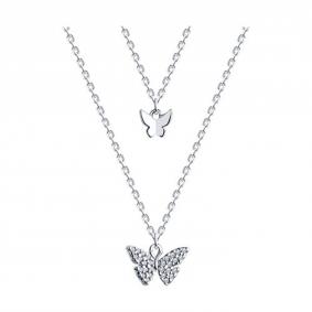 Серебряное колье SOKOLOV 94070705 с фианитом 94070705 фото