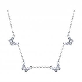 Серебряное колье SOKOLOV 94070710 с фианитом 94070710 фото