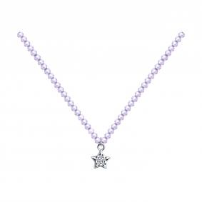 Серебряное колье SOKOLOV 94070752 с фианитом 94070752 фото