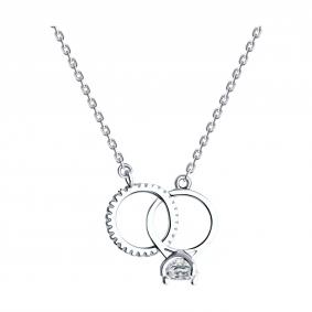 94070856-91: Колье из серебра с фианитами 94070856-91 фото