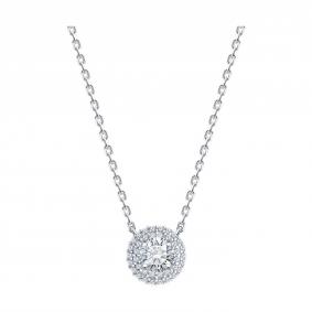 Серебряное колье SOKOLOV 94070895-91 с фианитом 94070895-91 фото