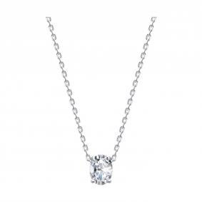 Серебряное колье SOKOLOV 94070896-91 с фианитом 94070896-91 фото