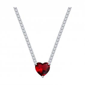 Серебряное колье SOKOLOV 94070915-91 с фианитом 94070915-91 фото