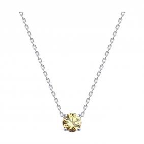 Серебряное колье SOKOLOV 94070924-91 с фианитом 94070924-91 фото