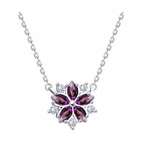 94070927-91: Колье из серебра с фианитами 94070927-91 фото