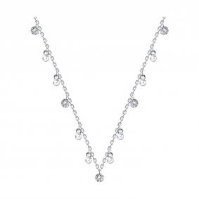 Серебряное колье SOKOLOV 94070945-91 с фианитом 94070945-91 фото