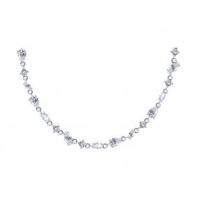 94070948-91: Колье из серебра с фианитами 94070948-91 фото