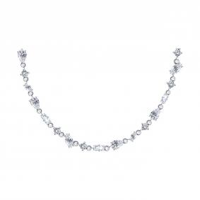 Серебряное колье SOKOLOV 94070948 с фианитом 94070948 фото