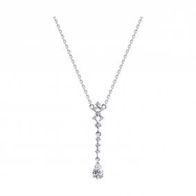 94070968-91: Колье из серебра с фианитами 94070968-91 фото