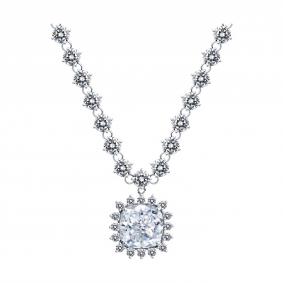 Серебряное колье SOKOLOV 94070973 с фианитом 94070973 фото