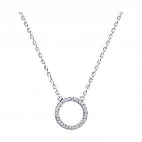 94070984-91: Колье из серебра с фианитами 94070984-91 фото