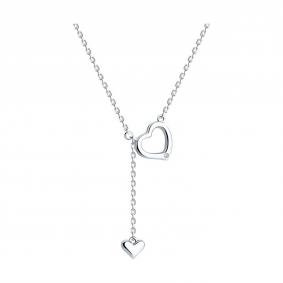 Серебряное колье SOKOLOV 94070995-91 с фианитом 94070995-91 фото