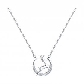 94070996-91: Колье из серебра с фианитами 94070996-91 фото