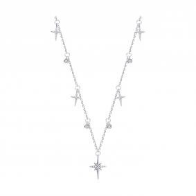 94071026-91: Колье из серебра с фианитами 94071026-91 фото