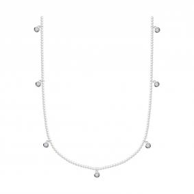 Серебряное колье SOKOLOV 94071066 с фианитом 94071066 фото