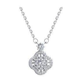 Серебряное колье SOKOLOV 94071082-91 с фианитом 94071082-91 фото