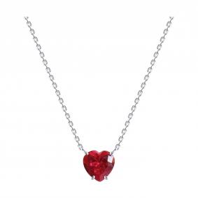 Серебряное колье SOKOLOV 94071084 с рубиновым корундом 94071084 фото