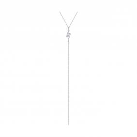 Серебряное колье Символ года Змея SOKOLOV с фианитом 94071212 94071212 фото