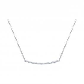 Серебряное колье SOKOLOV 94071221 с фианитом 94071221 фото