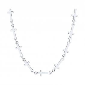 Серебряное колье-крест SOKOLOV 94071240 94071240 фото