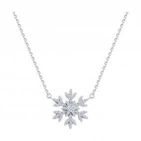 Серебряное колье SOKOLOV 94071289-91 с фианитом 94071289-91 фото