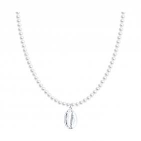 Серебряное колье SOKOLOV 94071321 с жемчугом 94071321 фото