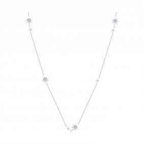 Серебряное колье SOKOLOV 94071347 с фианитом 94071347 фото