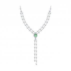 94071372: Колье из серебра с фианитами 94071372 фото