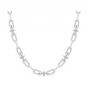 94071373: Колье из серебра с фианитами 94071373 фото