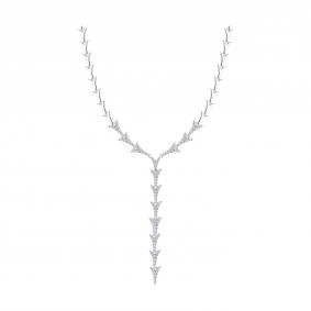 94071376: Колье из серебра с фианитами 94071376 фото