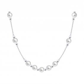 Серебряное колье SOKOLOV 94071391 с жемчугом 94071391 фото