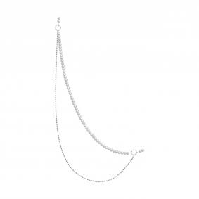 94071397: Колье сотуар из серебра с синтетическим жемчугом 94071397 фото