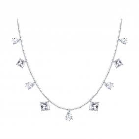 94071417: Колье из серебра с фианитами 94071417 фото