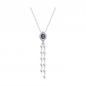 94071425: Колье из серебра с фианитами 94071425 фото