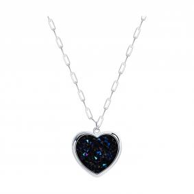 Серебряное колье SOKOLOV с кристальной тканью 94071456 94071456 фото