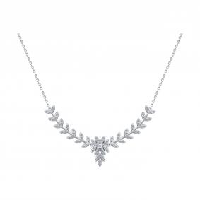 Серебряное колье SOKOLOV 94071462-91 с фианитом 94071462-91 фото