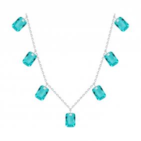 Серебряное колье SOKOLOV 94071484 с ювелирным кристаллом 94071484 фото