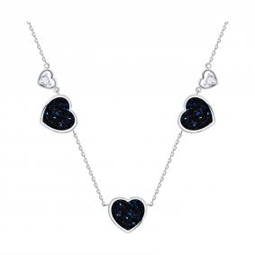 Серебряное колье SOKOLOV с кристальной тканью и фианитом 94071492 94071492 фото