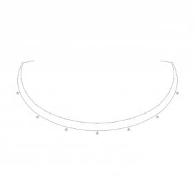 Серебряное колье SOKOLOV 94071499 с фианитом 94071499 фото