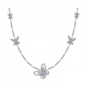 Серебряное колье SOKOLOV 94071510 с фианитом 94071510 фото