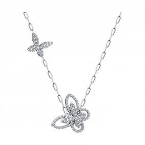 Серебряное колье SOKOLOV 94071511 с фианитом 94071511 фото