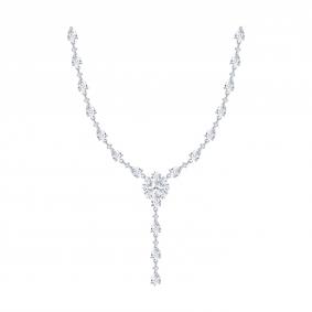 Серебряное колье SOKOLOV 94071542 с фианитом 94071542 фото