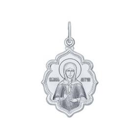 Серебряная подвеска-иконка Святая блаженная Матрона SOKOLOV 94100225 94100225 фото