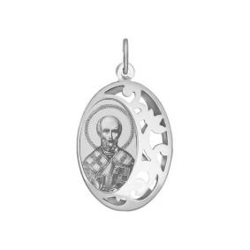 Серебряная подвеска-иконка Святитель Николай Чудотворец SOKOLOV 94100235 94100235 фото